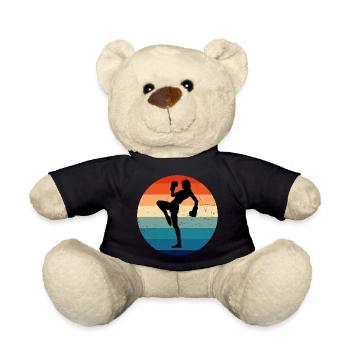 Women's Kickboxing Kickboxing Kickboxer Boxing - Teddy Bear - black - Front