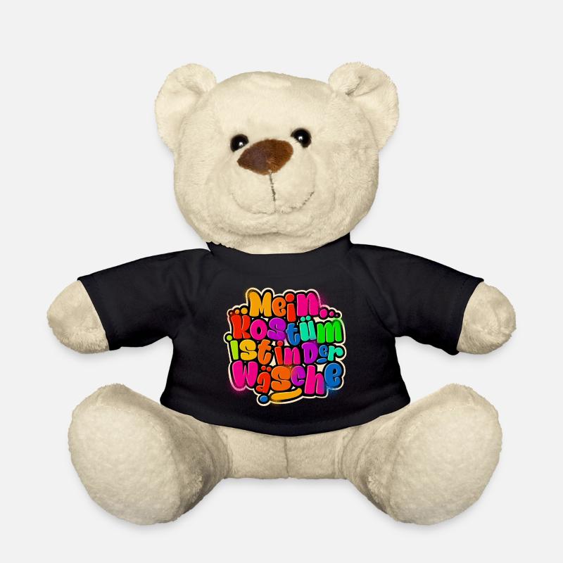 Mein Kostüm Ist In Der Wäsche Karneval Fasching - Teddy - Schwarz