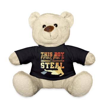 Dieser Junge weiß wie man spielt - Teddy - Schwarz - Vorne
