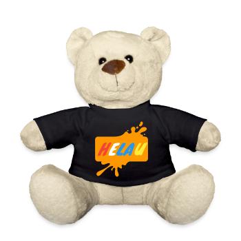 Helau Karnevalsdesign - Teddy - Schwarz - Vorne