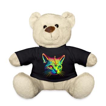 Katzen-Alien - Teddy - Schwarz - Vorne