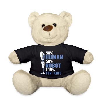 Artificial limb design for leg prosthesis - Teddy Bear - black - Front