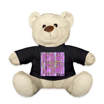 Love - Purple - One - Club_WoW - 2023 - Teddy Bear - black - Front