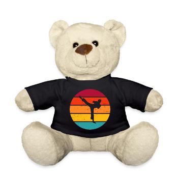 Kickboxing Men Women Kickboxer Kickboxing - Teddy Bear - black - Front