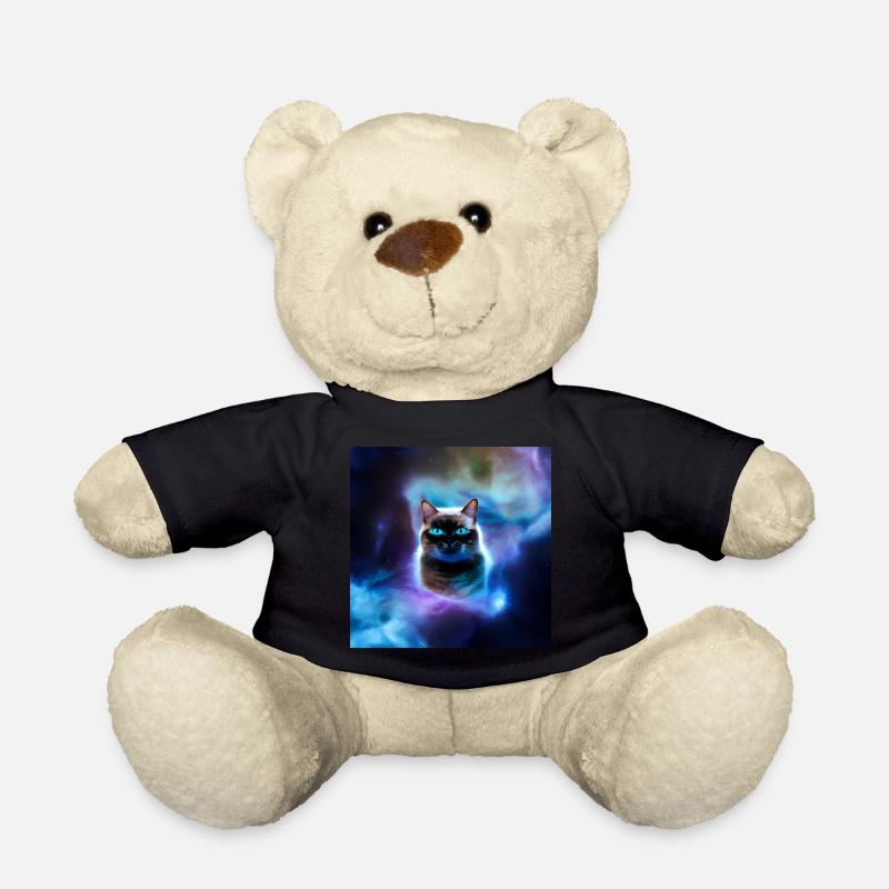 Katze im Weltraum - Teddy - Schwarz