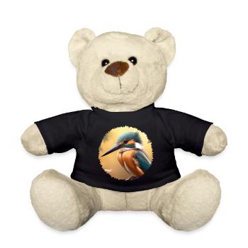 Die farbenfrohen Eisvögel leben an klaren Flüssen - Teddy - Schwarz - Vorne