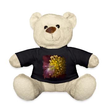 Pasque flower is used in folk medicine - Teddy Bear - black - Front