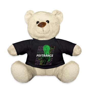 Le Cri - Psytrance Trance trippy Rave Festival Kunst - Teddy - Schwarz - Vorne