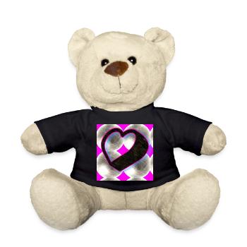 In Love (Heart) - Image 2023 - Teddy Bear - black - Front