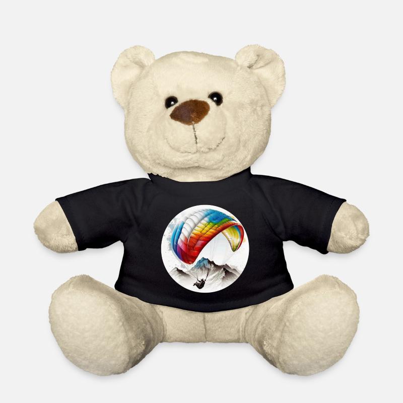 Paragliding Piloten können den Wind nutzen - Teddy - Schwarz