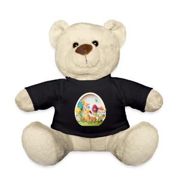 Cute design baby egg for Easter and spring - Teddy Bear - black - Front