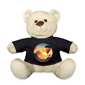 La montgolfière est synonyme de liberté et de soif d’aventure - Nounours - noir - Devant