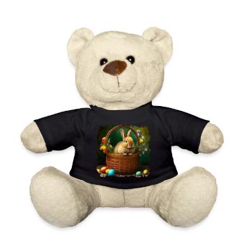 The Easter Bunny is a symbol of Easter - Teddy Bear - black - Front