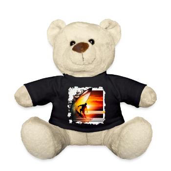 Windsurfing is an exciting water sport - Teddy Bear - black - Front