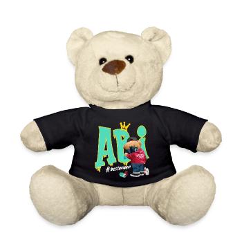 Graffiti Bär Street Hip Kunst Abitur Abi - Teddy - Schwarz - Vorne