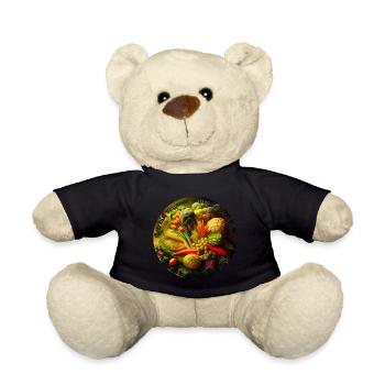 Veganer verzichten auf alle tierischen Produkte - Teddy - Schwarz - Vorne