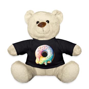 Donut Verkleidung Karneval Halloween Donuts Süsses - Teddy - Schwarz - Vorne