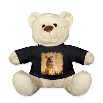 Les souris ne se nourrissent pas de fromage - Nounours - noir - Devant