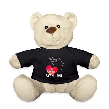 Ma famille avant tout. - Nounours - noir - Devant