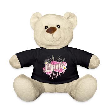 lush Mother's Day bouquet with cloves - Teddy Bear - black - Front
