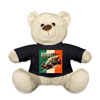 Rétro Car Poster Vintage Car Old School - Nounours - noir - Devant