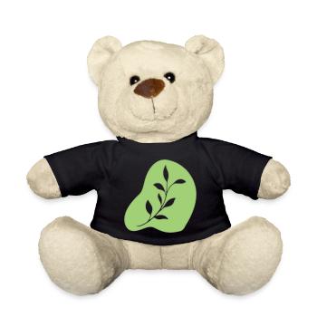 Leaves - Teddy Bear - black - Front