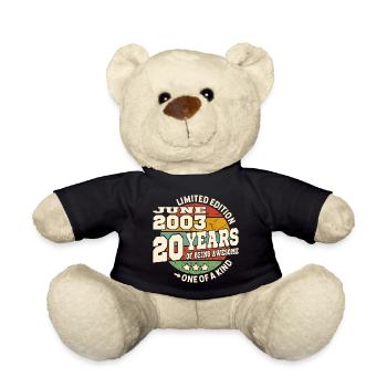 20 years old - Awesome since june 2003 - Teddy Bear - black - Front