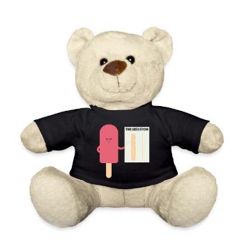 Skeleton Ice | funny pictures, funny sayings - Teddy Bear - black - Front