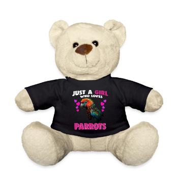 Juste une fille qui aime les perroquets - Nounours - noir - Devant