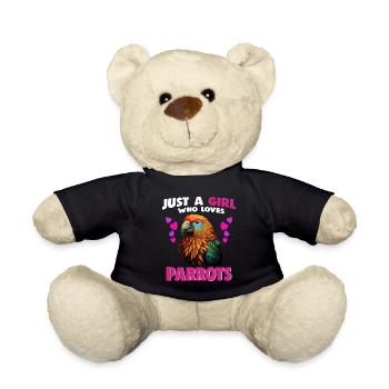 Juste une fille qui aime les perroquets - Nounours - noir - Devant