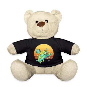 Tardigrade Retro - Teddy Bear - black - Front