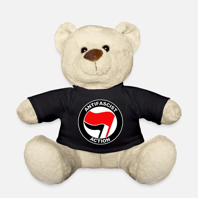 Logo de l’Action antifasciste - Nounours - noir