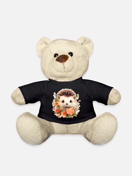 Hérisson mignon - Nounours - noir