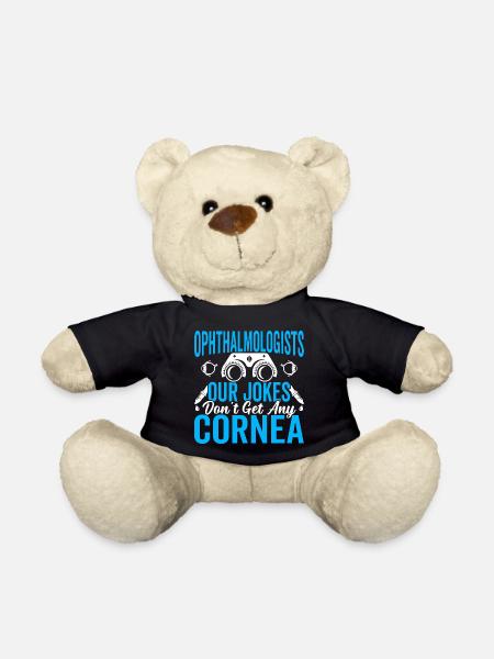 Augenarzt Scherzt, Bekommt Keine Hornhautoptiker - Teddy - Schwarz