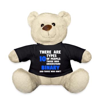 there are 10 types of people - binär - Teddy - Schwarz - Vorne