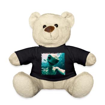 Alien Selfie - Unterwasserabenteuer - Teddy - Schwarz - Vorne