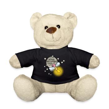 Kleines Glühwürmchen - Teddy - Schwarz - Vorne