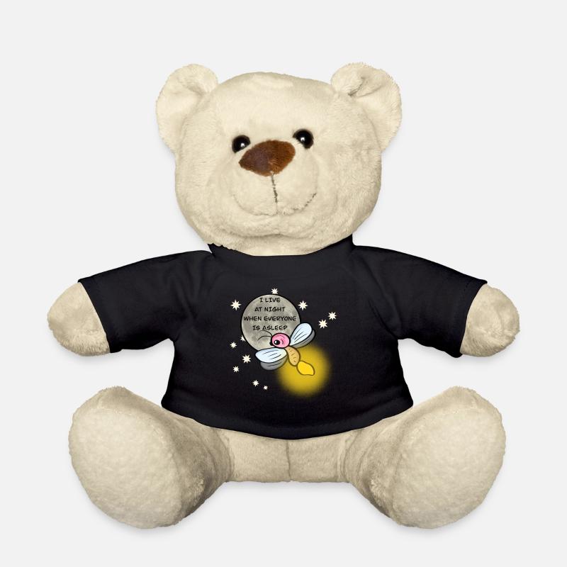Kleines Glühwürmchen - Teddy - Schwarz