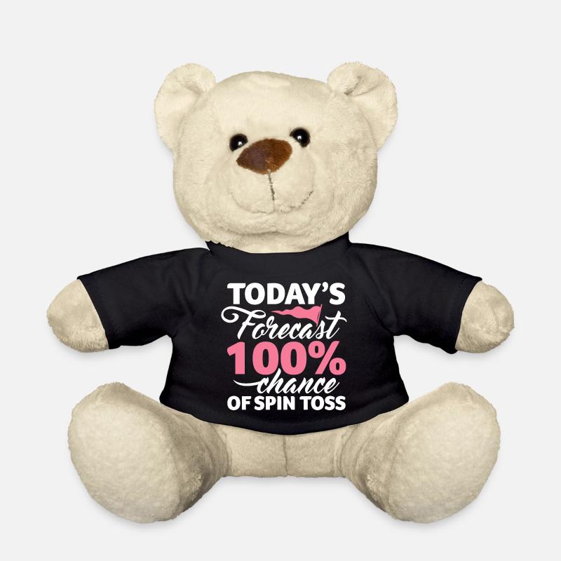 Prévisions d’aujourd’hui 100 chances de lancer de spin design - Nounours - noir