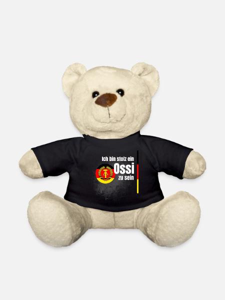ossi stolz NVA ostdeutsch spruch humor witz sachse - Teddy - Schwarz