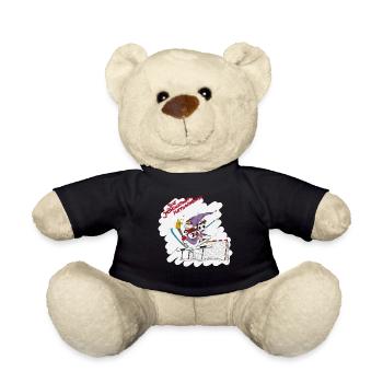 Zwergin oder Wichtel, die jeden Sport liebt - Teddy - Schwarz - Vorne