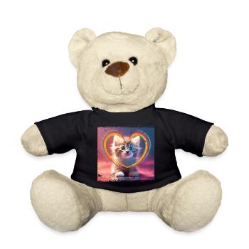 Warm cat - Teddy Bear - black - Front