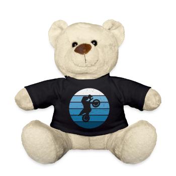 Dirt Bike Dirt Biker Dirt Bike Women Men - Teddy Bear - black - Front