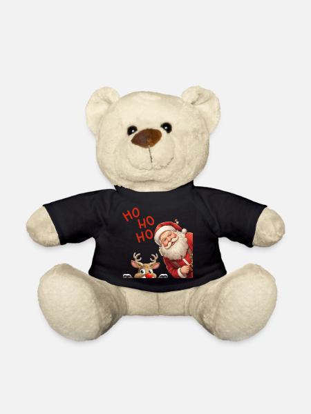 ho ho ho Santa Claus - Teddy Bear - black