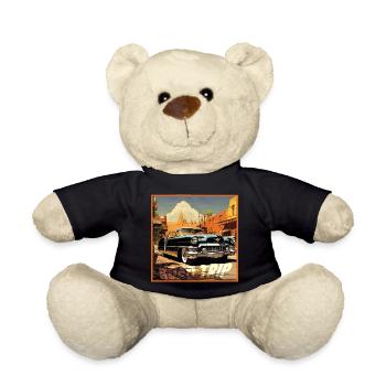 Road Trip,Car,America,Catoon Look - Teddy - Schwarz - Vorne