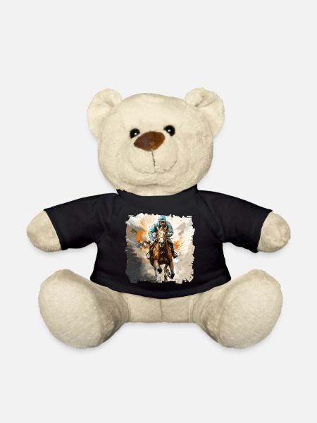 Die majestätischen Vollblutpferde und ihre Reiter - Teddy - Schwarz