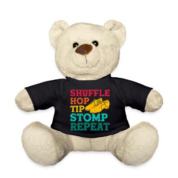 Shuffle Hop Tip Stomp Repeat - Teddy - Schwarz - Vorne