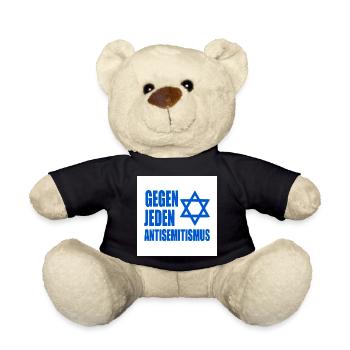 Gegen jeden antisemitismus - Teddy - Schwarz - Vorne