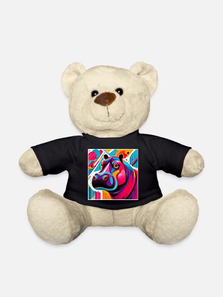 Nilpferd - Teddy - Schwarz