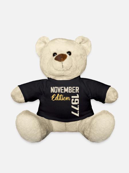 Né en novembre 1977 - Edition 1977 - Nounours - noir